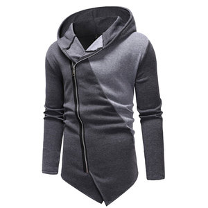 Sudadera Asimétrica para Hombre, Mezcla de Algodón y Poliéster Personalizada, Ropa Urbana, Directo de Fábrica, Talla Personalizada, Diseño de Temporada, Envío a Todo el Mundo - Product Image 2