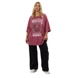 Camiseta Casual para Mujer, Lavado Ácido, de Alta Calidad, 100% Algodón, Camisetas con Estampado Serigrafiado - Product Image 1