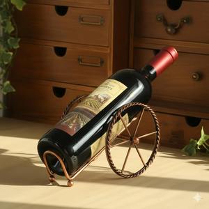 Porte-bouteilles à vin en métal élégant pour table à manger et décoration de bar d'hôtel – Ajoute un style luxueux aux comptoirs de bar d'hôtel - Product Image 5