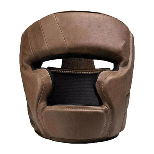 Casque de boxe professionnel de haute qualité en cuir de vachette, protège-tête portable pour le taekwondo et le rugby - Product Image 4