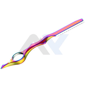 Navaja de Peluquería para Adelgazar y Texturizar el Cabello, Color Rosa, Elegante, para Mujer, Herramienta Profesional de Salón - Product Image 1