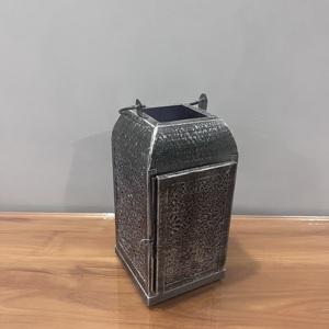 Golden Iron <b>Candle</b> Lantern Decorative <b>Tea</b> Light Holder Moroccan Style Home Decor - Product Image 4