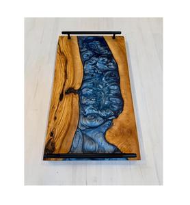 Bandeja de Servicio de Madera y Resina Hecha a Mano, Duradera, Venta al por Mayor, Bandeja de Madera y Resina Personalizada, Bandeja de Servicio para Mesa, la Más Vendida - Product Image 2