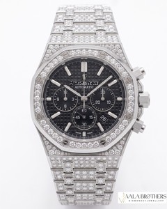 นาฬิกา Audemars Piguet รุ่นหรูหรา สไตล์โรเล็กซ์ ควอตซ์ โลหะผสม ประดับเพชรโมอิสซาไนต์ ดีไซน์ฮิปฮอป สำหรับผู้ชายและผู้หญิง ระดับพรีเมียม ดีไซน์สวยงาม - Product Image 1