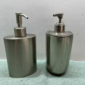 Scratch Resistance Stainless Steel Lotion Dispenser Soap Bottle <b>Set</b> of 2 Customizable Designs Durable & Anti Rust - Product Image 1