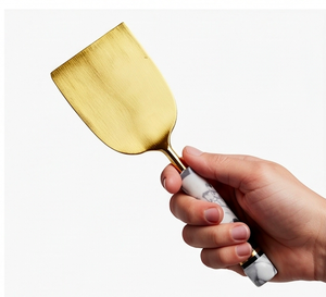 Modern <b>Cheese</b> <b>Knife</b> <b>Set</b> With Marble Handle Gold Metal <b>Cheese</b> Tools Dishwasher Safe For Kitchen Use Restaurant And Dining Use - Product Image 2