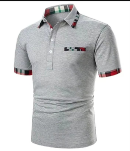 เสื้อโปโลผู้ชายแบบใหม่ ดีไซน์หน้าแบบ OEM สีสันตามสั่ง ขายส่ง คุณภาพสูง ระบายอากาศได้ดี ผ้าถักเนื้อแน่น - Product Image 3