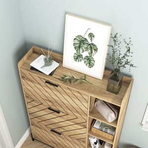 Mobiletto Portascarpe Moderno e Semplice in Metallo per Organizzazione e Stoccaggio in Casa e Soggiorno - Product Image 3