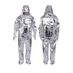 Combinaison de travail unisexe en aluminium avec capuche et gants pour la protection contre les radiations - Product Image 1