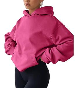 Nueva Colección, Servicio OEM, Sudadera con Capucha Extra Grande Informal y Cómoda de Color Sólido para Mujer, de Fábrica en Bangladesh, al Mejor Precio - Product Image 2