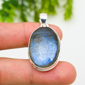 Luxury 925 <b>Silver</b> Statement <b>Necklace</b> - Product Image 1