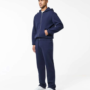 Conjunto Deportivo de 2 Piezas para Hombre, Ligero, con Sudadera con Cremallera y Forro Polar, Pantalones Deportivos con Puños Elásticos, Ropa Deportiva para Gimnasio y Running - Product Image 6