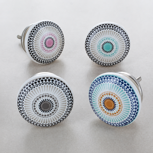 Handcrafted White Grey Marble <b>Cabinet</b> <b>Knob</b> Brass Inlay Round Modern Drawer Pull Wardrobe Door Furniture Hardware Decor - Product Image 4