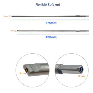 Kit de fraises flexibles pour ongles à tête amovible, réutilisable, en acier inoxydable, instrument orthopédique manuel pour salle chirurgicale - Product Image 4