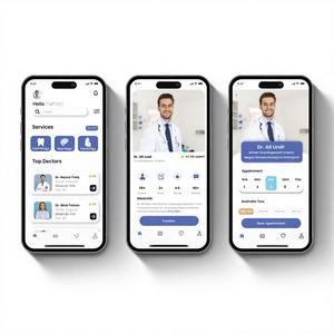 Application mobile de consultation et de réservation en ligne personnalisée Wise Hustlers |   Solution pour les services professionnels et les entreprises de santé - Product Image 1