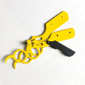 Rasoir professionnel en acier inoxydable pour la coupe des cheveux, outil pliable pour la mise en forme des cheveux, logo personnalisé, OEM, marque privée - Product Image 2