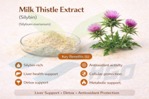 Suministro directo de fábrica HGO de extracto de cardo de leche natural puro (grado alimenticio) Especificación Silybin 80% (extracto estandarizado) - Product Image 5