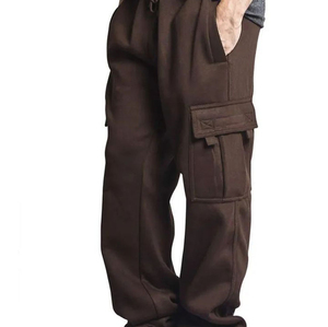 Pantalones Cargo Personalizados de Alta Calidad para Hombre 2026, Colores Sólidos, Tejidos, Estilo Urbano Holgado, Casual, para Uso en Exteriores - Product Image 3