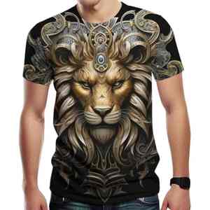 Camisetas con estampado de águila de verano para hombre, ropa de calle, cuello redondo, manga corta, estilo hip hop. - Product Image 4