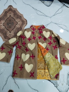 Suzani Embroidered <b>Quilted</b> <b>Jackets</b> Intricate Traditional <b>Patterns</b> Knitted 100% Cotton for Boho Ethnic Wear Layering Gifts - Product Image 5