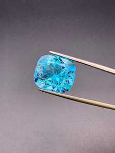 Topacio Azul Corte Flor, Gema Grande Facetada Suelta para Anillo, Colgante, Fabricación de Joyas al por Mayor - Product Image 5
