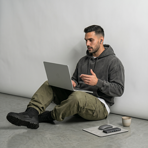 Heavyweight 320G Thermal Fleece Hoodie & <b>Sweatpants</b> <b>Set</b> for Men – Streetwear Custom Logo Tracksuit - Product Image 4