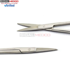 Iris Gum Scissors Straight Manual 4.52 Inch High Quality Stainless Steel CE Certified Dental Orthodontic Surgical Instruments - Product Image 2