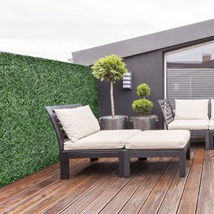 Piastrelle di Erba Sintetica con Altezza del Pelo di 30mm, 50x50cm, Morbide al Tatto, Verde Chiaro - Product Image 2