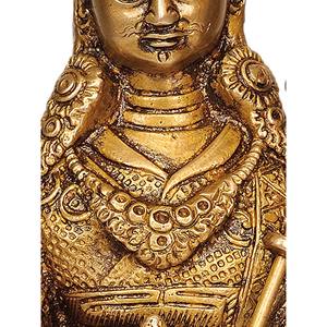 ประติมากรรมทองเหลืองทำด้วยมือ8นิ้วของ guru padambhava buddhist Deity Idol ผลิตในอินเดีย - Product Image 2