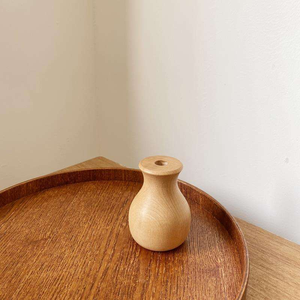 Vase en bois massif léger de style classique pour arrangement floral, décoration d'intérieur, présentation au sol, Nouvel An, Pâques, 100% naturel - Product Image 6