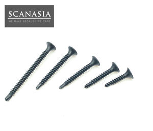 Tornillo Autoperforante Phillips con Cabeza de Trompeta de Acero ANSI Hecho en Taiwán, Pulgadas, Fosfatado Negro - Product Image 3