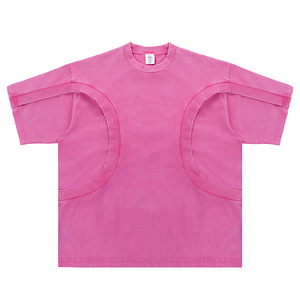 Boxy Fit Cropped Short-Sleeved Breathable Trendy <b>Animal</b> Print T-Shirt <b>for</b> Men Customized Heavyweight Terry Cotton Design - Product Image 3