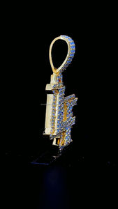 สร้อยคอจี้ฮิปฮอป VVS Moissanite 925สีเงินพร้อมจี้เพชรเย็นชุบทองแบบกำหนดเอง - Product Image 2