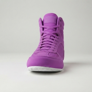 Chaussures de boxe montantes en cuir légères pour hommes et femmes, respirantes, souples, antidérapantes, avec semelle adhérente toutes saisons, pour la gym - Product Image 3