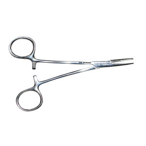 Instrumentos Médicos Quirúrgicos, Pinzas Halsted Mosquito de 5 Pulgadas de Longitud, Patrón Estándar Curvo, para Cirugía General, 1X2 Dientes - Product Image 1