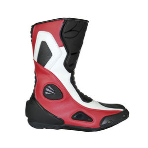 Custom Made Waterproof <b>Ankle</b> Motorbike Leather Shoes High Quality Protective Boots Motorcycle Racing Motorbike Racing Boots - Product Image 3