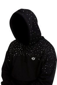 Sudadera con Capucha de Algodón Personalizada para Hombre, con Lentejuelas de Colores, Sudadera con Pedrería Completa, Proveedor OEM, EE. UU. - Product Image 2