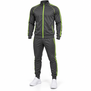 OEM Manufacturer Print Cut Hem Stacked <b>Sweat</b> Pants Set for Men Jogger Sets Hem <b>Top</b> 2 Piece Men Tracksuits Set - Product Image 6