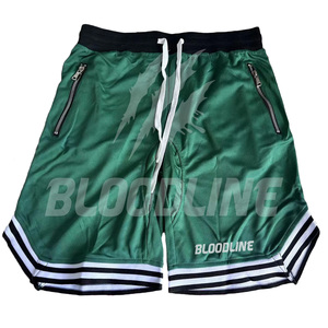 Shorts Bermuda en PU pour Homme BLOODLINE, Taille Mi-Haute, Fermeture Élastique, Motif Camouflage, Décontracté, Respirant, Short de Sport - Product Image 5