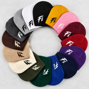 Unisex High Quality Custom Logo Knitted Beanie Hats Men Women Outdoor Landscape Graphic Winter Skull Cap Supplier Wholesale Y2K - Product Image 5