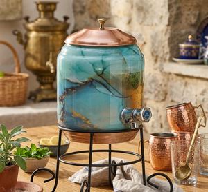 Nouveau Distributeur d'Eau Purifiée OLIVIA Classique à Motif, en Cuivre Pur, Écologique, pour Extérieur, Voiture et Hôtel - Modèle 2025 à Succès - Product Image 1