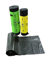 Sac poubelle en PE robuste à fermeture étoile, extra résistant, anti-fuite, écologique, de haute qualité, 55 gallons, noir, plastique industriel