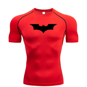 T-shirt sportif pour homme Index Apparel, vert fluo, manches courtes, col rond, séchage rapide, coupe ajustée, en polyester tricoté, longueur standard - Product Image 5