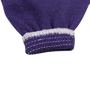 Gants en coton violet, longueur poignet, style uni, pour garder au chaud, usage quotidien, hiver, gants de protection en coton naturel, doux et réutilisables - Product Image 2