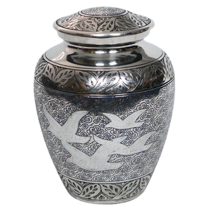 Traditional adult cremation <b>urn</b> for human ashes <b>large</b> size memorial <b>urn</b> with classic design secure closure tribute piece - Product Image 1