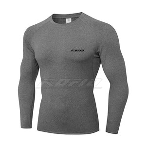Lightweight <b>Men</b> Compression Shirt Four Way <b>Stretch</b> Running Gym Fitness Muscle Support Apparel - Product Image 2