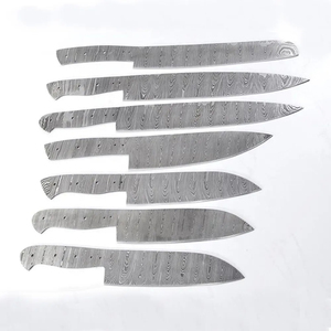 Ensemble de couteaux de chef personnalisés faits à la main Burraq Ecommerce, en acier Damas (4-5,9 pouces), modernes, compatibles lave-vaisselle, 3,0 mm - Product Image 5