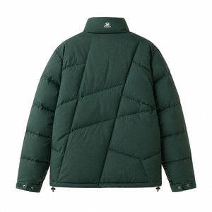 Wholesale Customized Design Printing Breathable Eco-Friendly <b>Men</b> Puffer Jacket Stand Collar Front Logo Winter Streetwear - Product Image 2