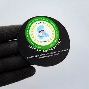 Promotional Custom Matte Laminated PVC <b>Vinyl</b> Logo Stickers | Round Shape Eco-Friendly UV Printed Waterproof Durable Decals - Product Image 4