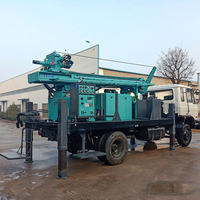 Machine de forage hydraulique sur chenilles pour puits d'eau de 400 à 500 mètres de profondeur
